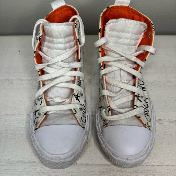 CONVERSE Chuck Taylor Sneakers 70 Hi UNT1TL3D Egret/White/Mandarin Youth Size 1 - Picture 3 of 10